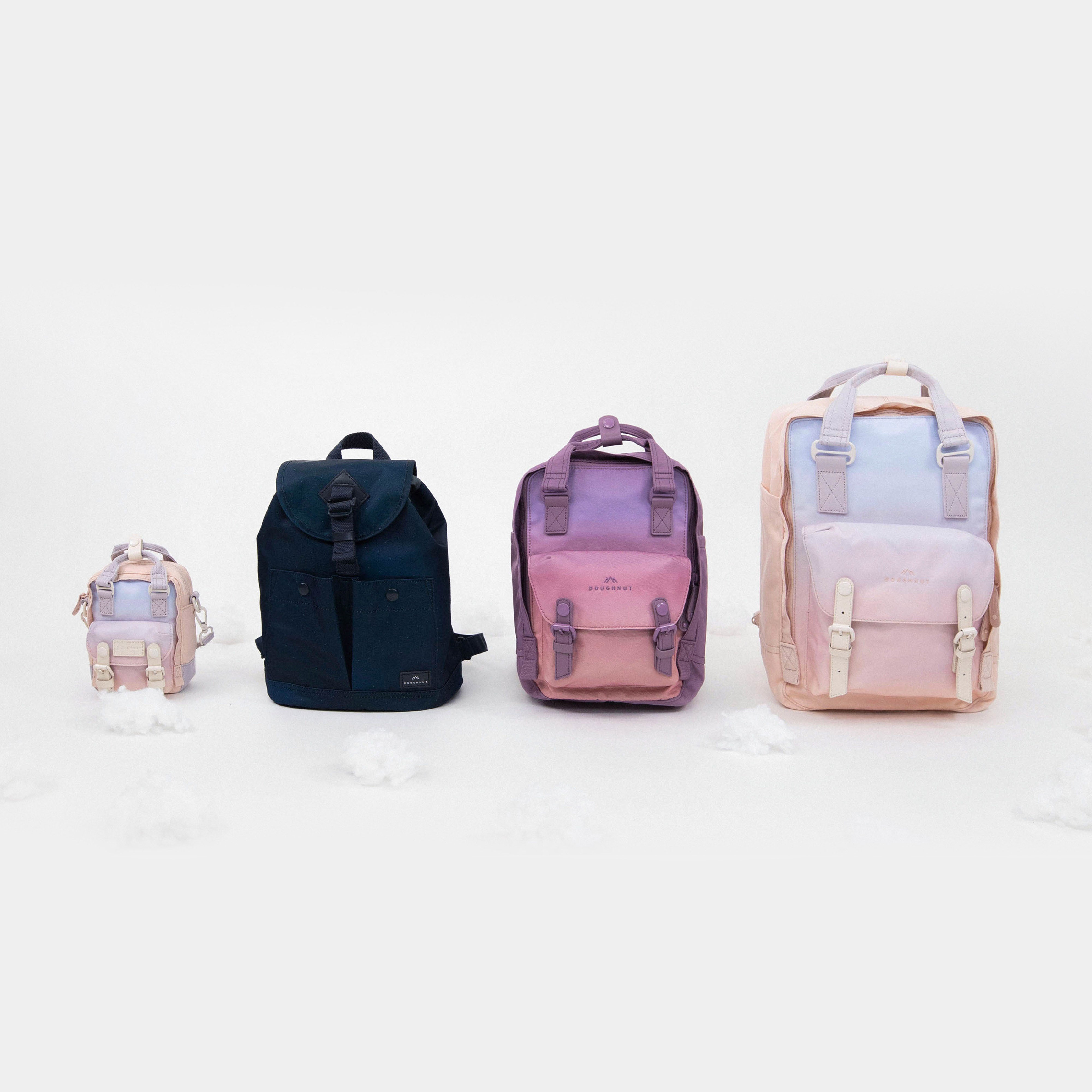 Doughnut Macaroon Mini Sky x Ribbon Blue Lotus Mini Backpack