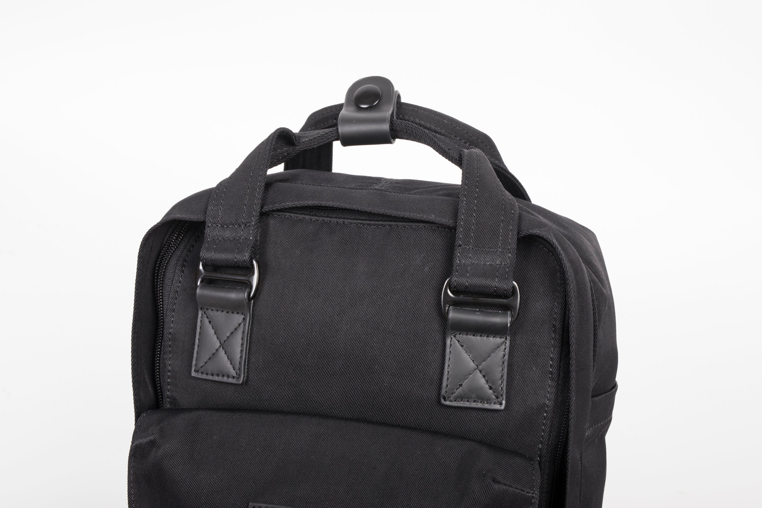 Doughnut macaroon shop backpack all black