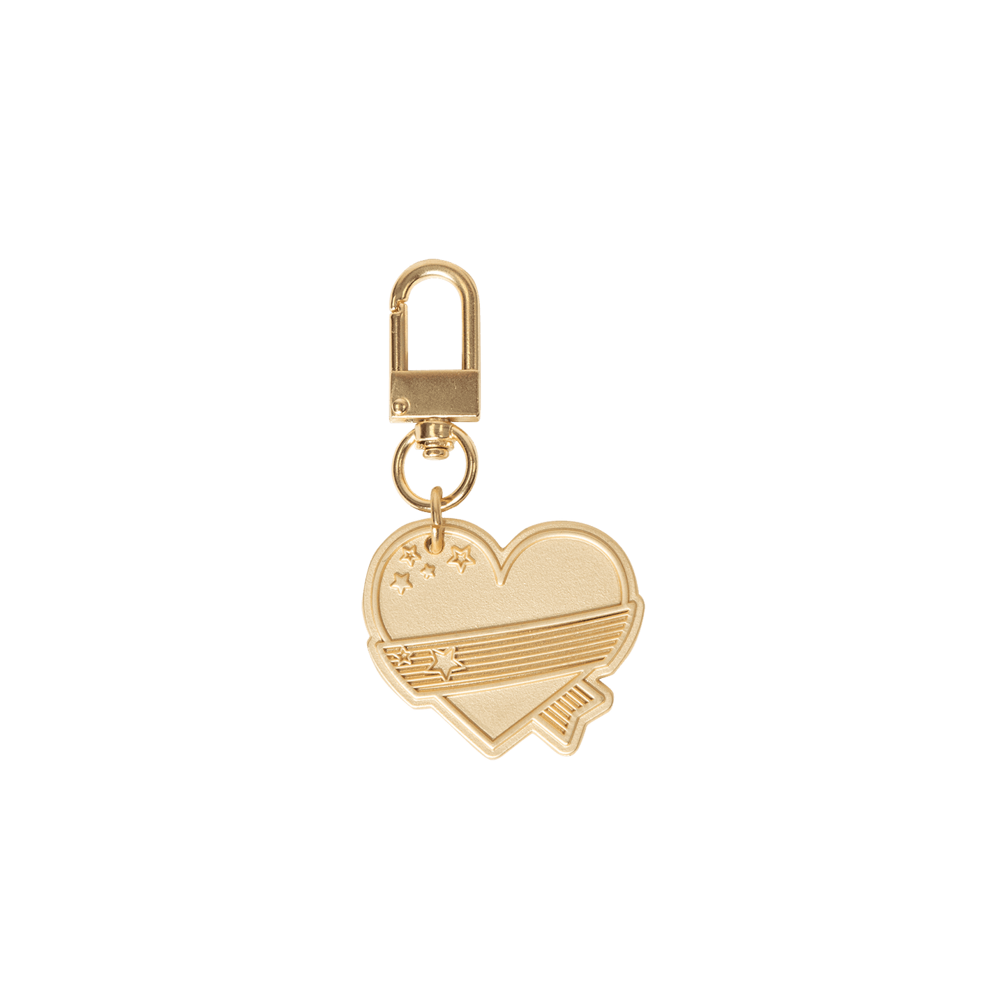 Initial Charm Keychain Heart Keychain