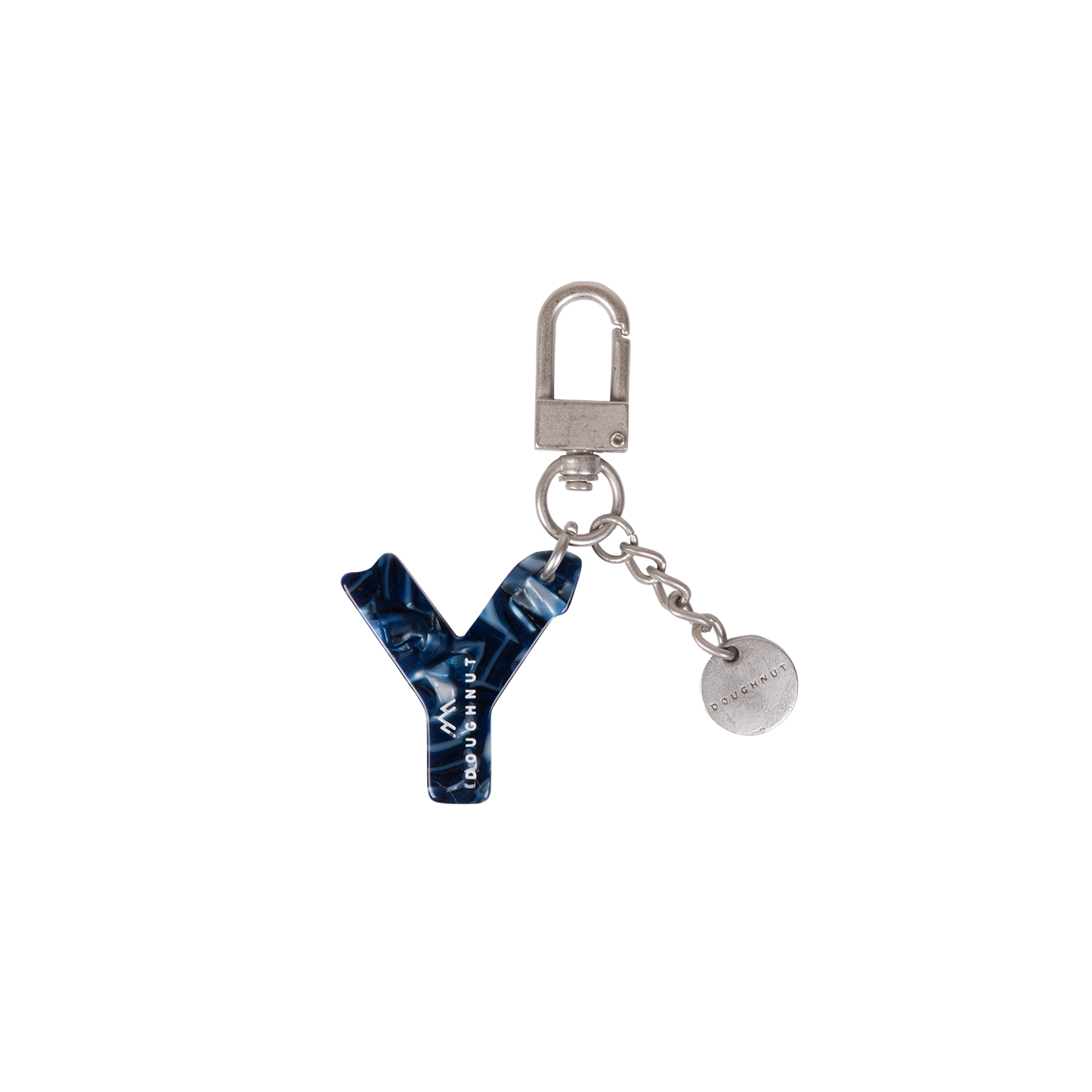 Initial Charm Keychain Letter